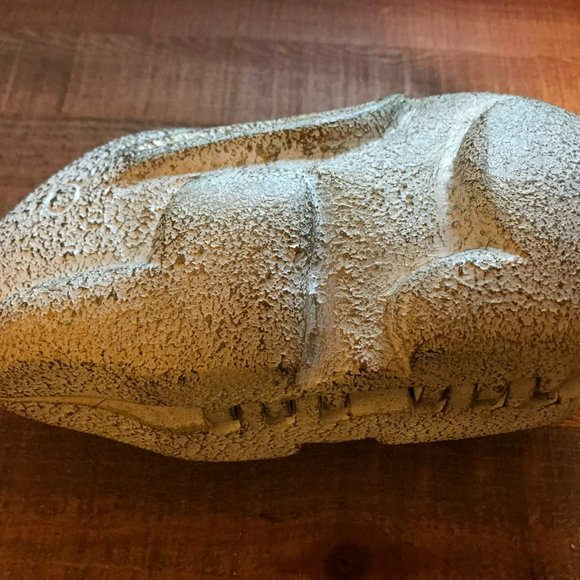 TIMMY WOODS RABBIT BUNNY CLUTCH WHITE GOLD ACACIA WOOD - Picture 7 of 10